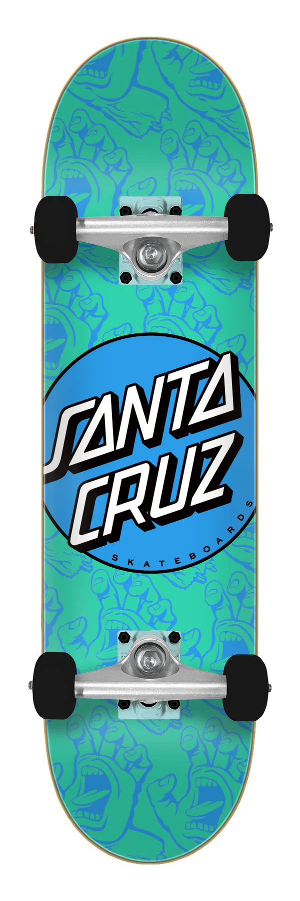 Load image into Gallery viewer, Santa Cruz Other Dot Hands Mini 7.75" Skateboard Complete