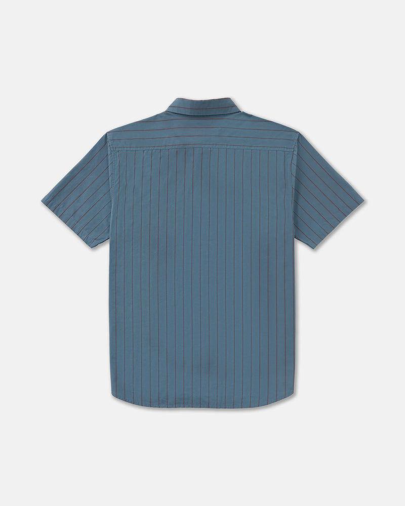 Load image into Gallery viewer, RVCA Dayshift Workwear Stripe Short Sleeve Shirt