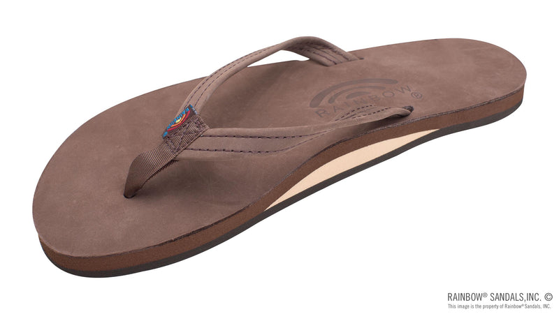 Load image into Gallery viewer, Rainbow Sandals Women's Single Layer Premier Leather Arch Support and 1/2" Narrow Strap