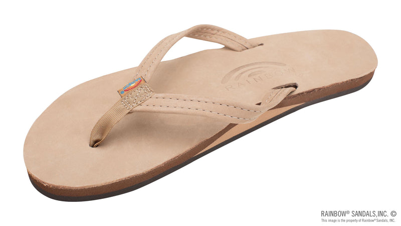 Load image into Gallery viewer, Rainbow Sandals Women's Single Layer Premier Leather Arch Support and 1/2" Narrow Strap