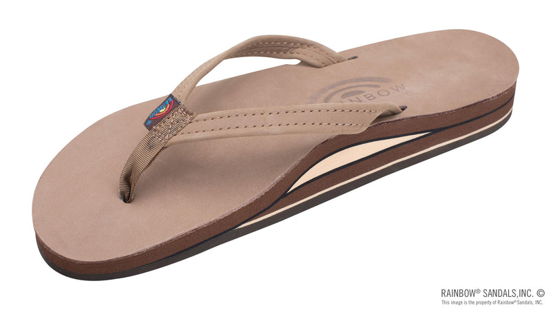 Load image into Gallery viewer, Rainbow Sandals Women's Double Layer Arch Support Classic Leather and 1/2" Narrow Strap
