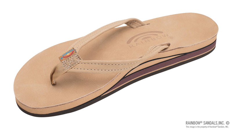 Load image into Gallery viewer, Rainbow Sandals Women's Double Layer Arch Support Classic Leather and 1/2" Narrow Strap