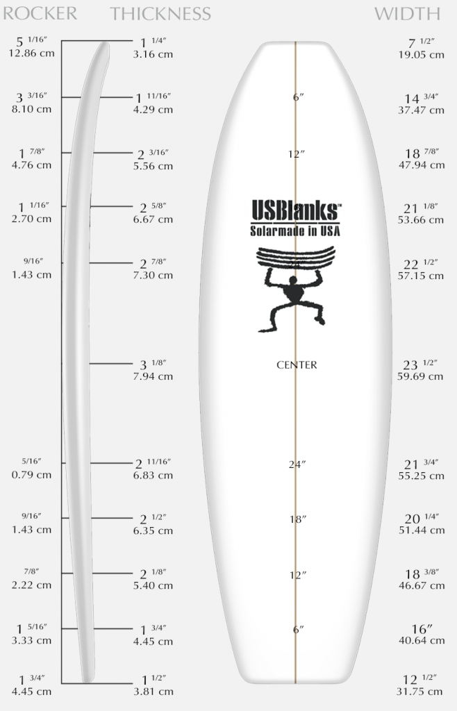 Load image into Gallery viewer, US Blanks 6'5 A Surf Blank Yellow