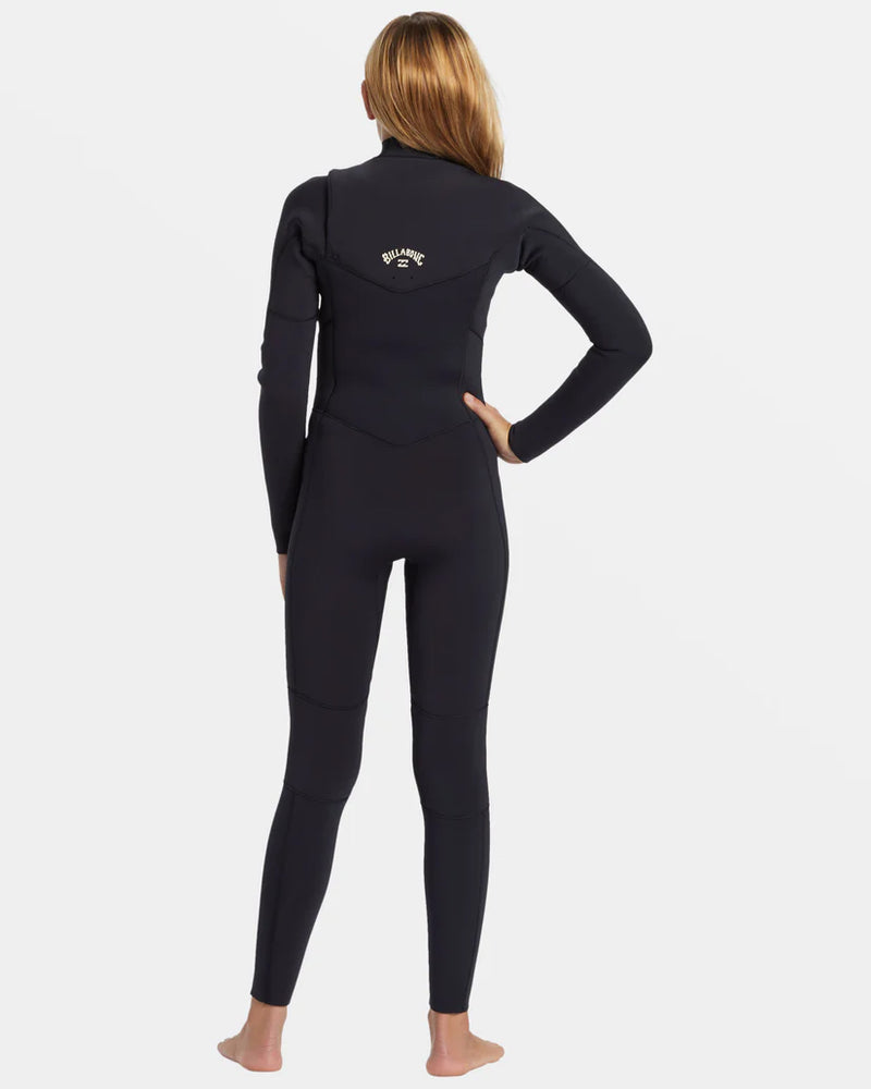 Load image into Gallery viewer, Billabong Girls Synergy Natural 4/3 Chest Zip Full Wetsuit