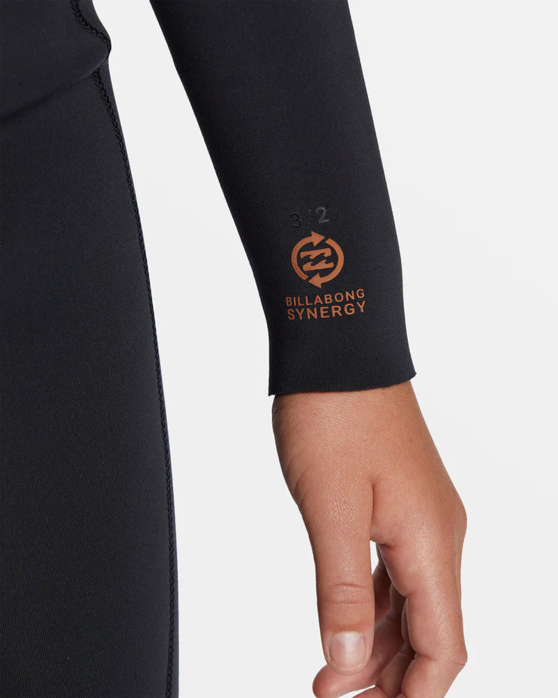 Load image into Gallery viewer, Billabong Girls Synergy Natural 4/3 Chest Zip Full Wetsuit