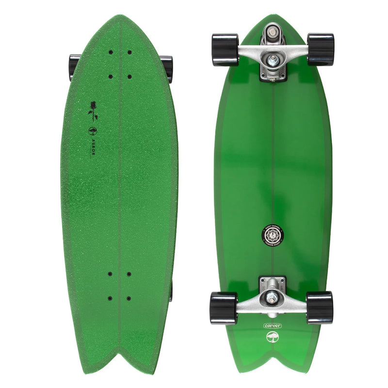 Load image into Gallery viewer, Arbor x Carver Black Rose 30.75" Surfskate Complete