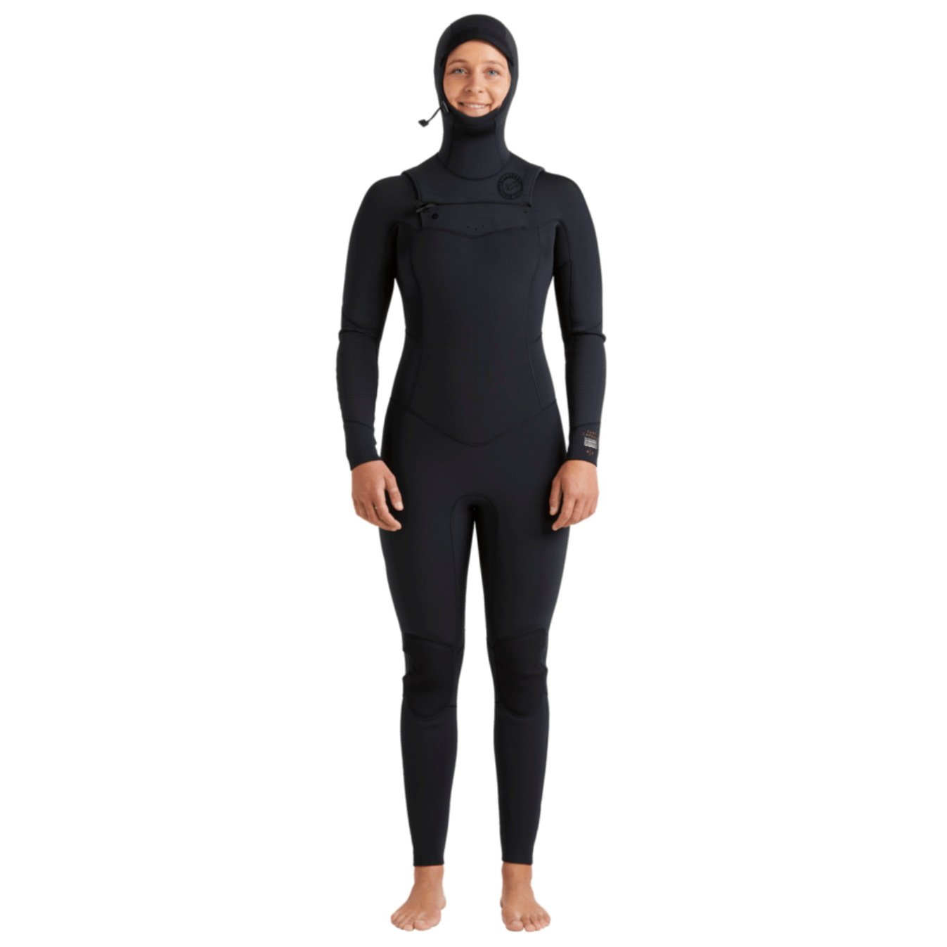 Billabong Salty Dayz Natural 4/3 Chest Zip Hooded Full Wetsuit
