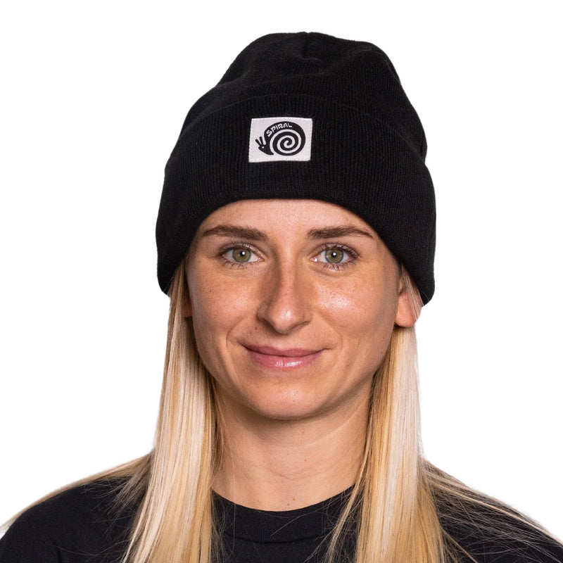 Load image into Gallery viewer, Spiral Wax Co. Brain Beanie Black