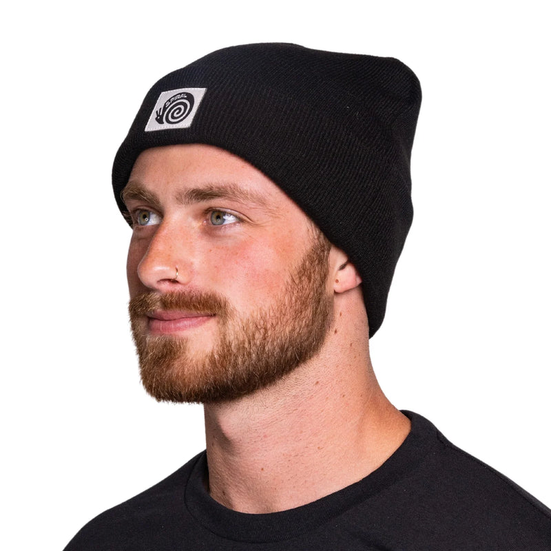 Load image into Gallery viewer, Spiral Wax Co. Brain Beanie Black
