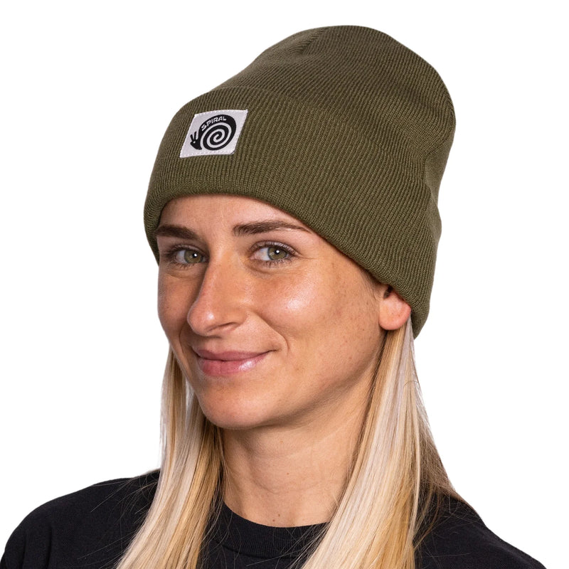 Load image into Gallery viewer, Spiral Wax Co. Brain Beanie Olive