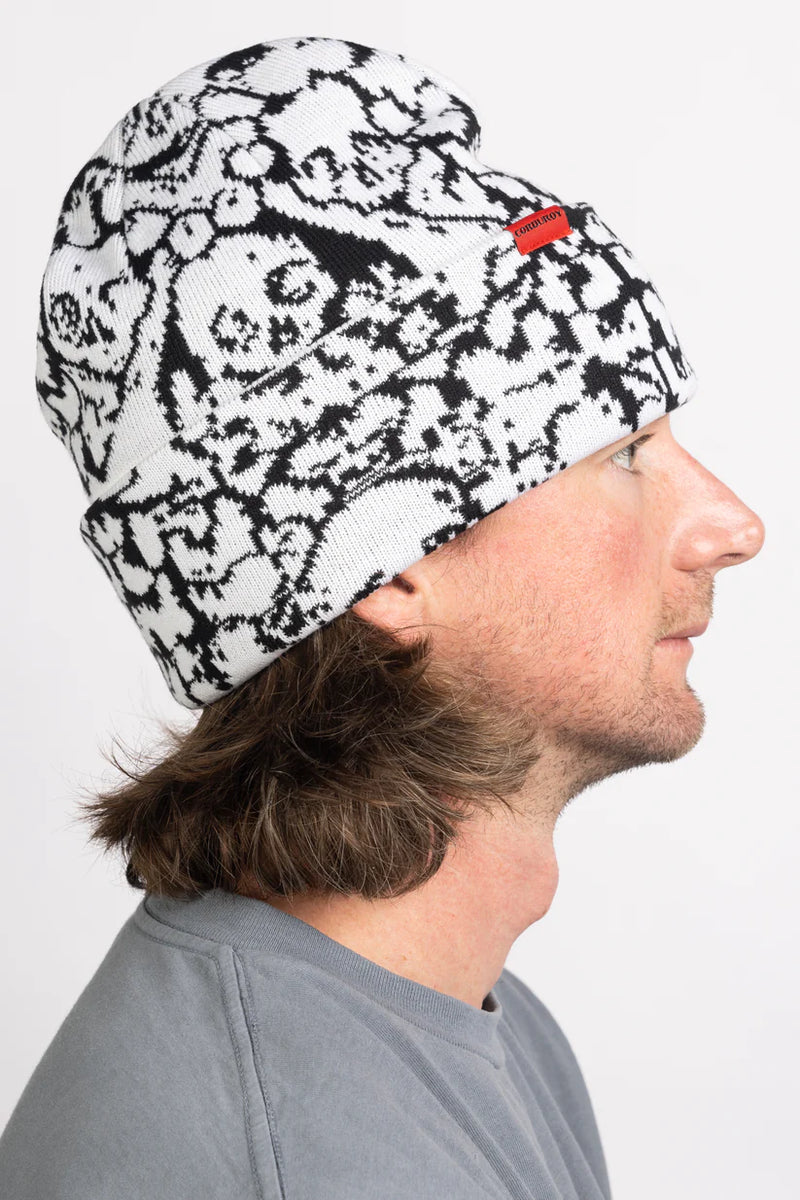 Load image into Gallery viewer, Corduroy Catacombs Black Beanie