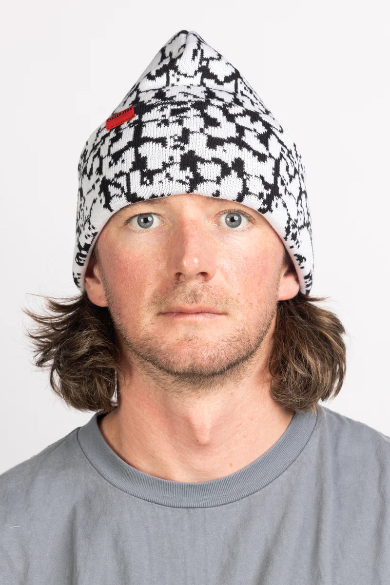 Load image into Gallery viewer, Corduroy Catacombs Black Beanie