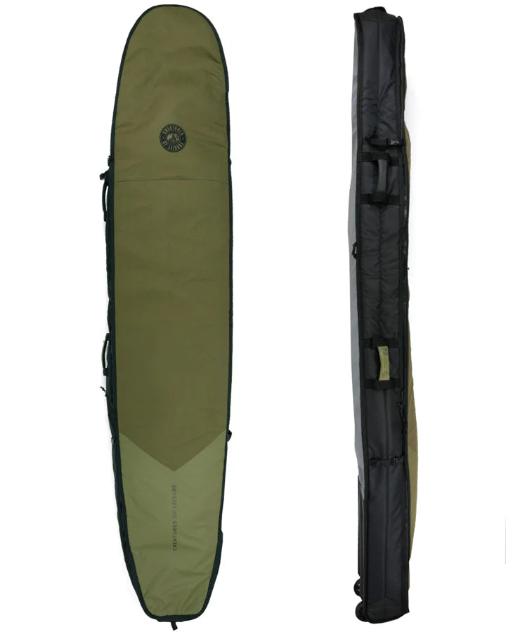 Load image into Gallery viewer, Creatures of Leisure Hardwear Longboard 2-3 Wheely Travel Surfboard Bag