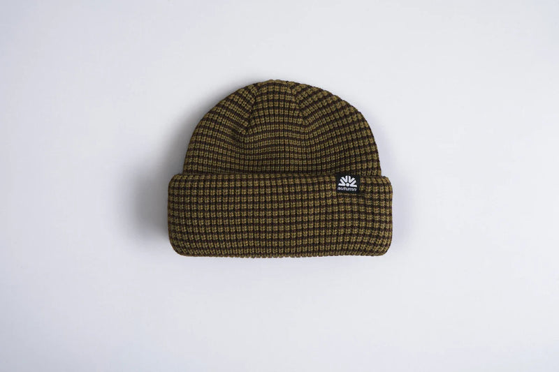 Load image into Gallery viewer, Autumn Stripe Double Roll Beanie