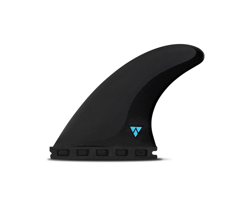 Load image into Gallery viewer, Futures Fins AM1 Alpha Medium Carbon/Blue Tri Fin Set