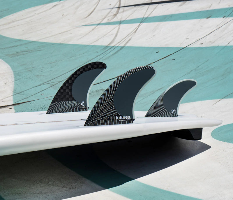 Load image into Gallery viewer, Futures Fins Blackstix Twin + 1 Fin Set