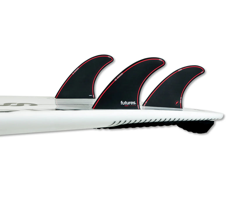 Load image into Gallery viewer, Futures Fins JORDY TRI HC L BLK/RED