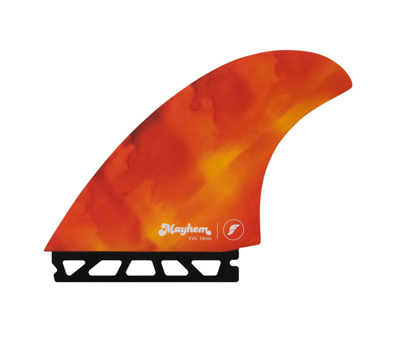 Load image into Gallery viewer, Futures Fins Mayhem Evil Twin + 1 HC Surf Fin Set Medium