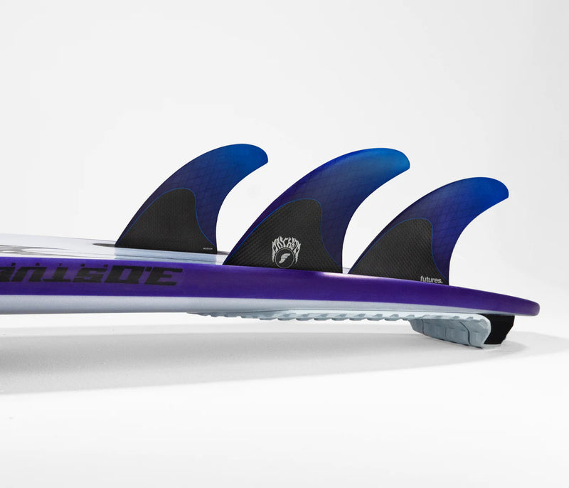 Load image into Gallery viewer, Futures Fins Mayhem 3.0 Honeycomb/Carbon Medium Blue 5-Fin Set