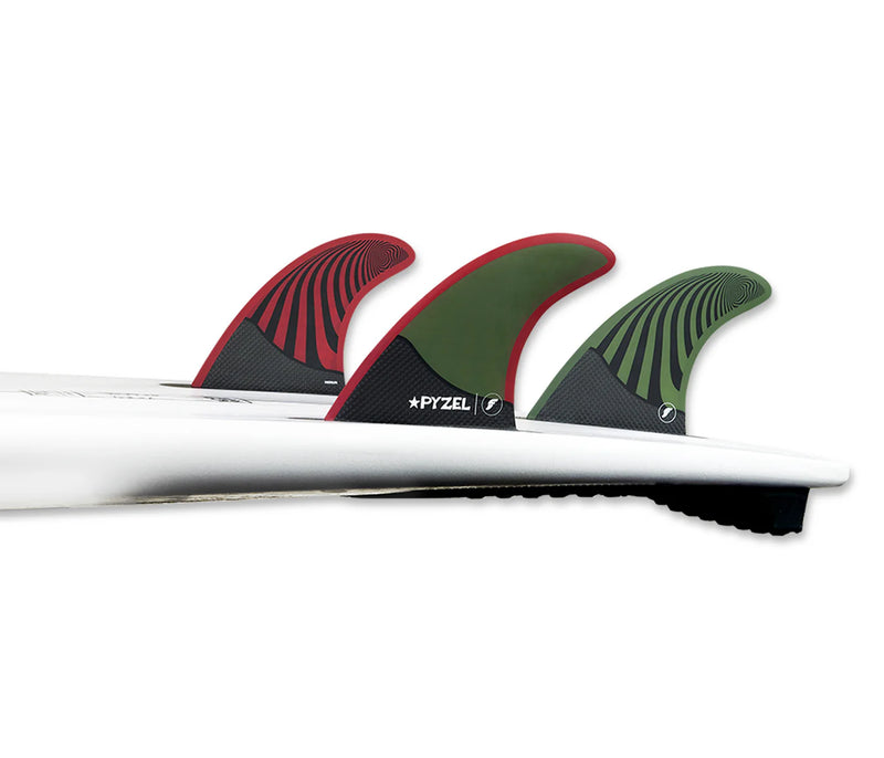 Load image into Gallery viewer, Futures Fins PYZEL TRI Honeycomb/Carbon Medium