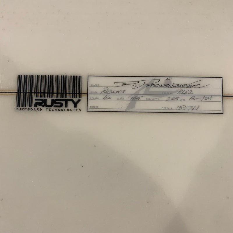 Load image into Gallery viewer, Rusty Redline 6'2 USED