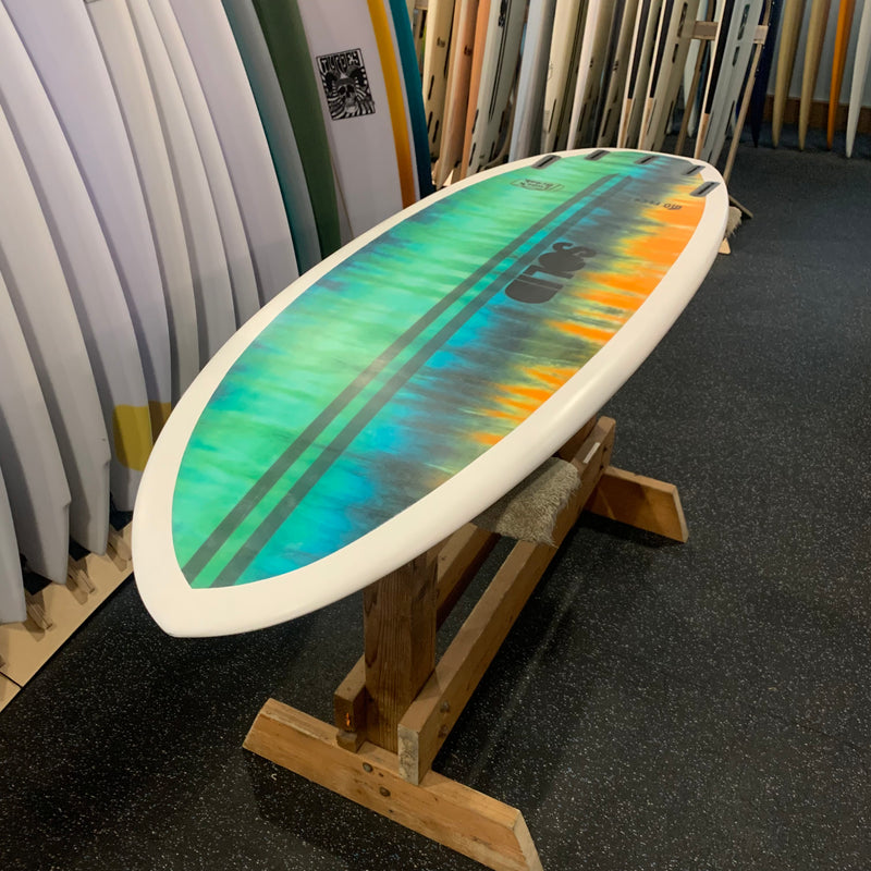 Load image into Gallery viewer, Solid Lunch Break 5'8 Bio Flex Epoxy with Tye Dye bottom tint