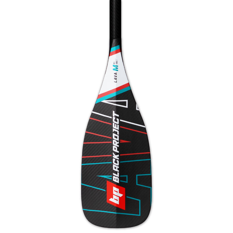 Load image into Gallery viewer, Black Project Lava 3-Piece Adjustable SUP Paddle with Padded Travel Case
