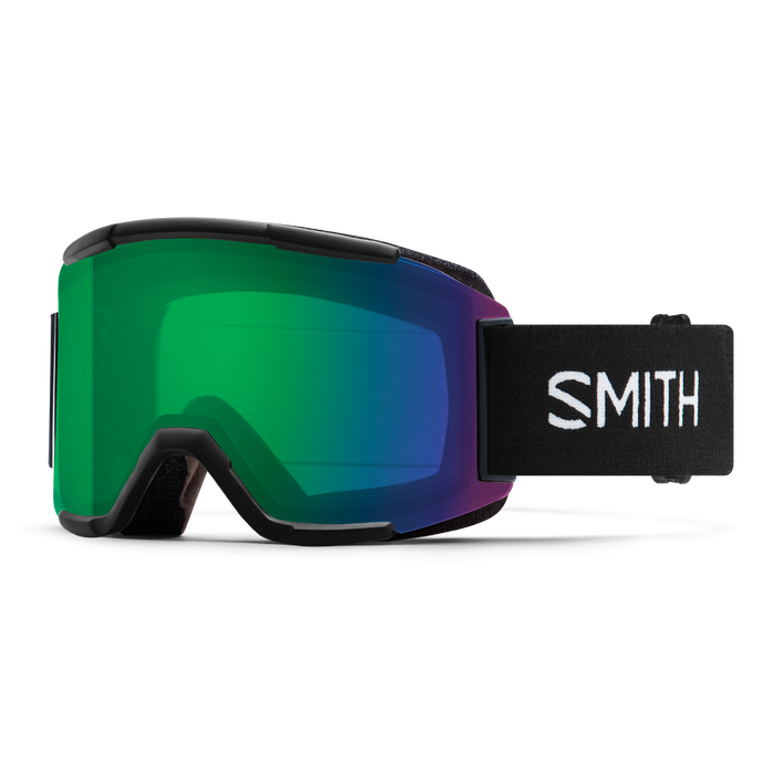 Load image into Gallery viewer, Smith Squad Goggle - Black || ChromaPop Everyday Green Mirror Lens