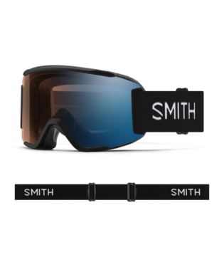 Load image into Gallery viewer, Smith Squad S Snow Goggle - Black | ChromaPop Pro Photochromic Blue Mirror Lens
