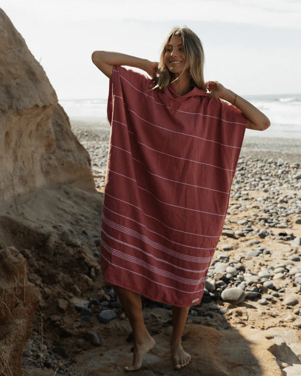 Load image into Gallery viewer, Sand Cloud Classic Stripe Hooded Poncho