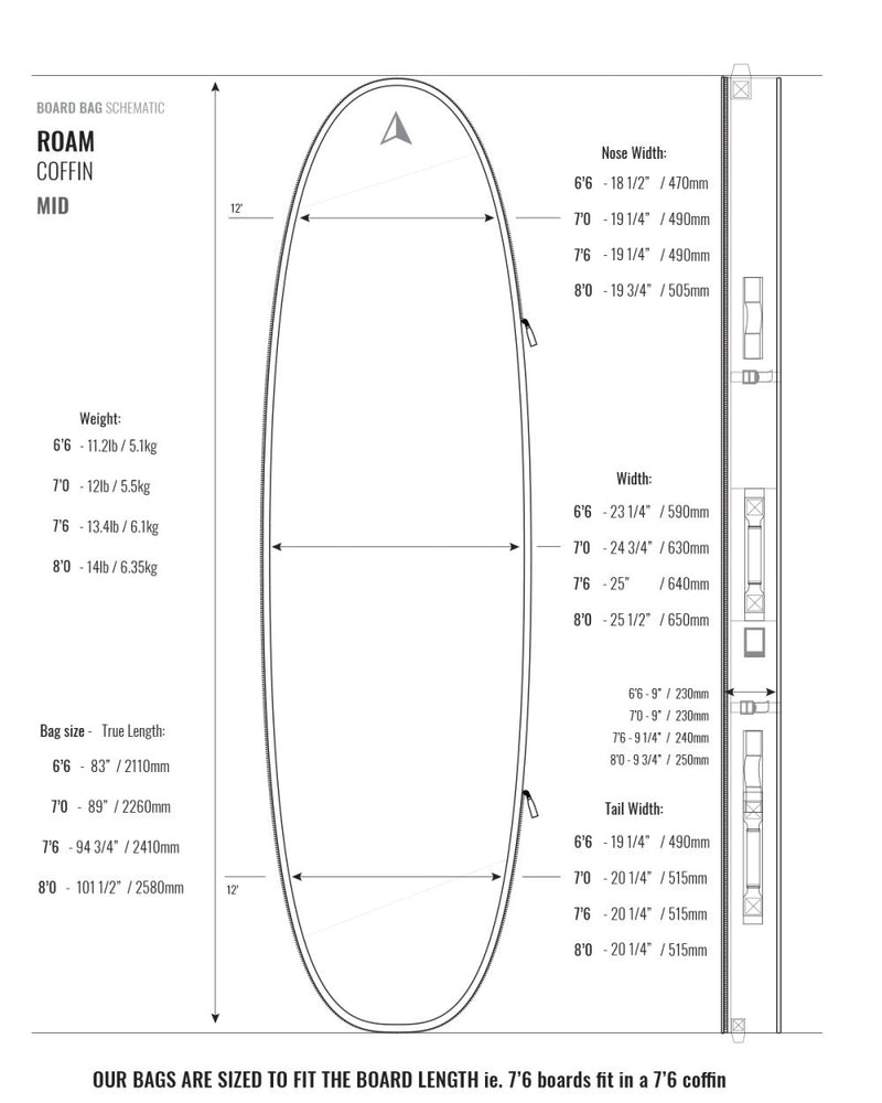 Load image into Gallery viewer, Roam Coffin 6'6 Surfboard Bag