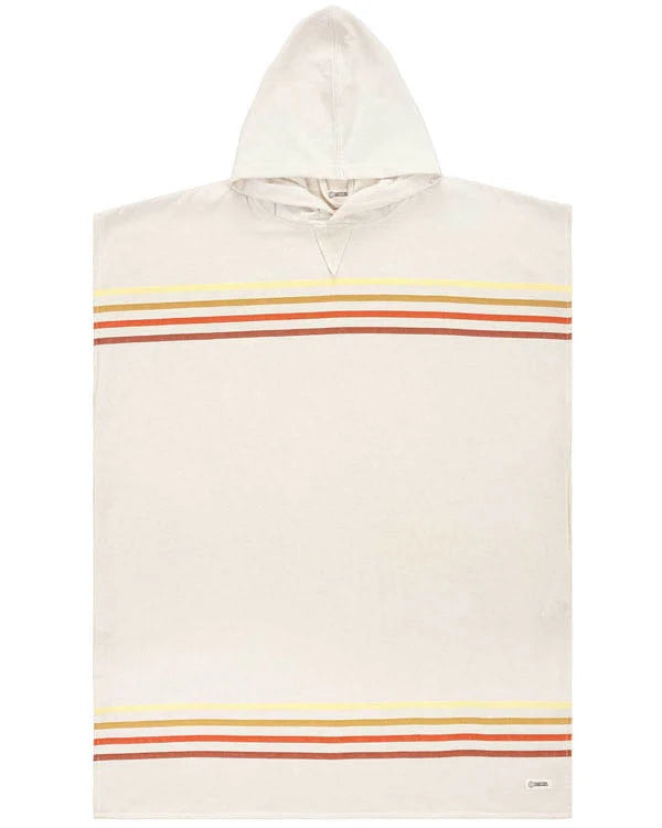 Load image into Gallery viewer, Sand Cloud Border Classic Stripe Poncho Natural