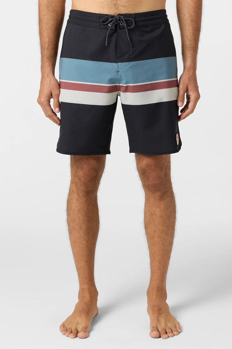 Load image into Gallery viewer, O'Neill Cruzer Stripe Scallop 18" Boardshorts