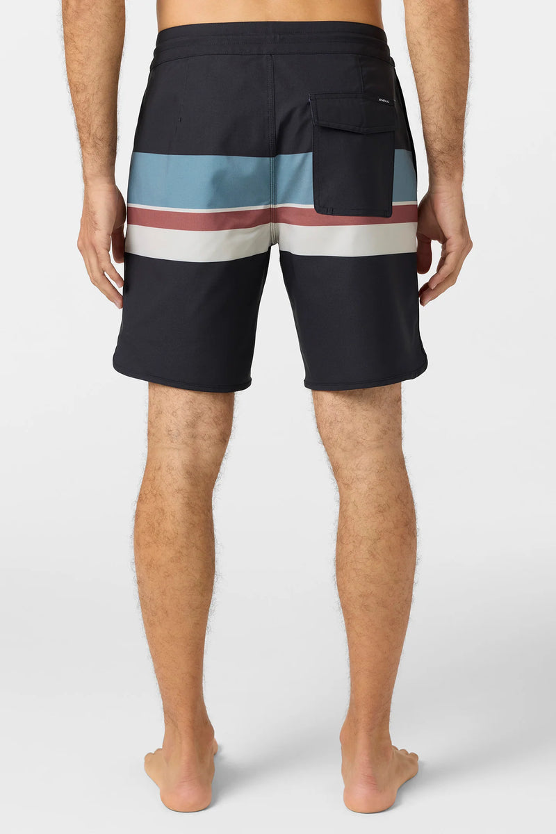 Load image into Gallery viewer, O'Neill Cruzer Stripe Scallop 18" Boardshorts