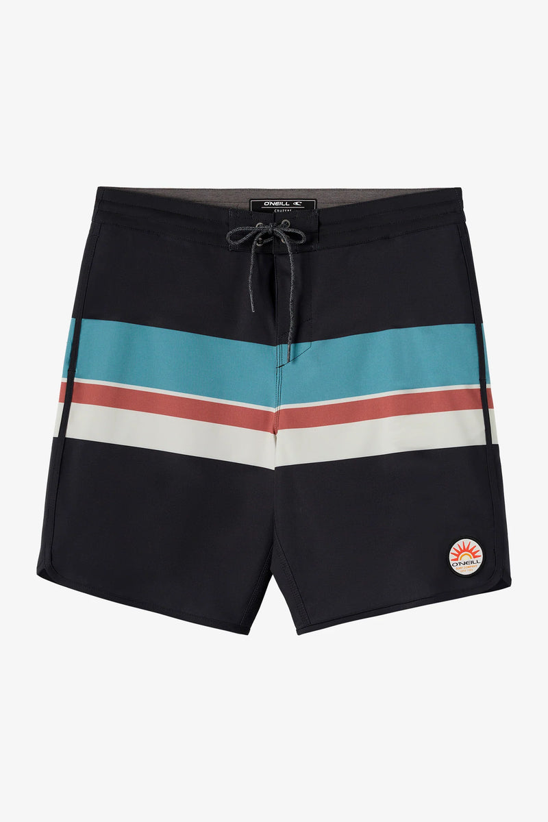 Load image into Gallery viewer, O'Neill Cruzer Stripe Scallop 18" Boardshorts