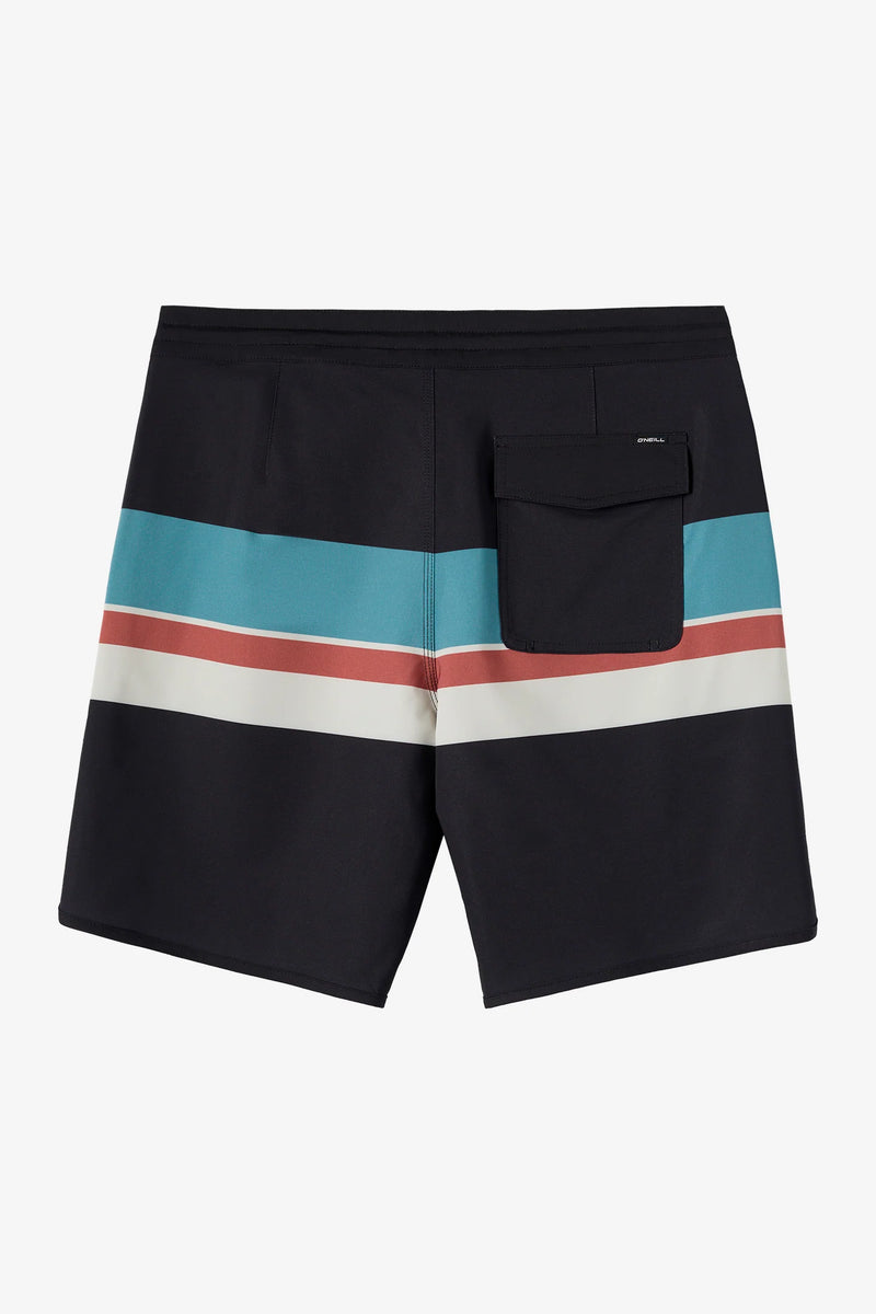 Load image into Gallery viewer, O'Neill Cruzer Stripe Scallop 18" Boardshorts