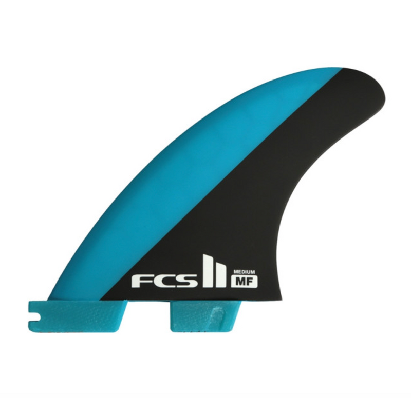Load image into Gallery viewer, FCSII Mick Fanning Performance Core Tri Surf Fins Medium Blue/Black