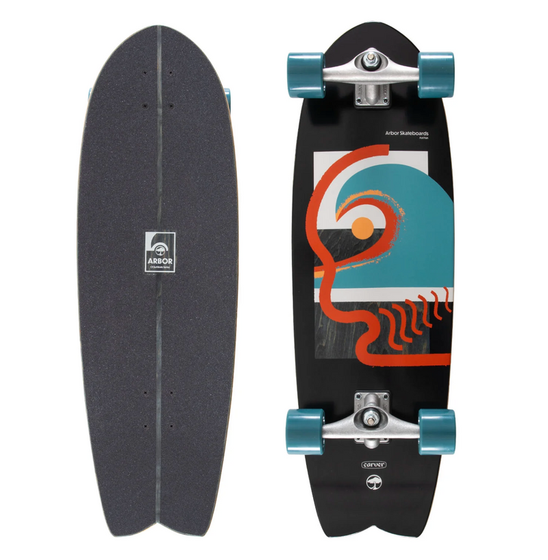Load image into Gallery viewer, Arbor x Carver Fat Fish Surfskate Complete