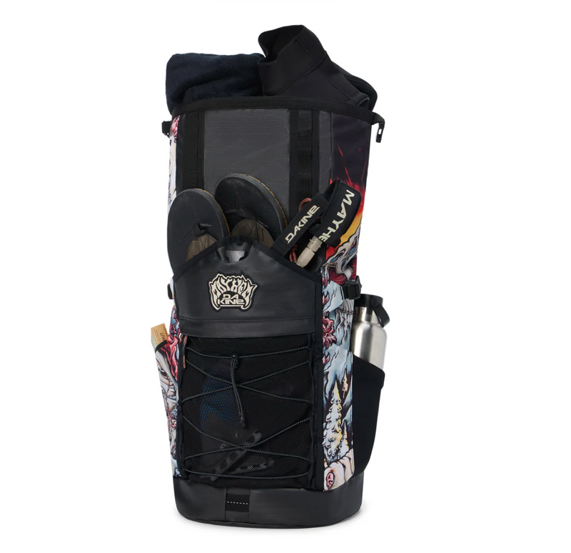Load image into Gallery viewer, Dakine Mission Surf x Mayhem DLX Wet/Dry Rolltop Backpack 35L