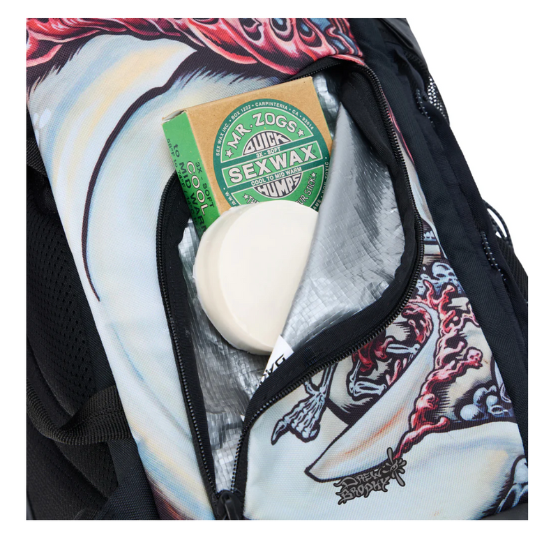 Load image into Gallery viewer, Dakine Mission Surf x Mayhem DLX Wet/Dry Rolltop Backpack 35L