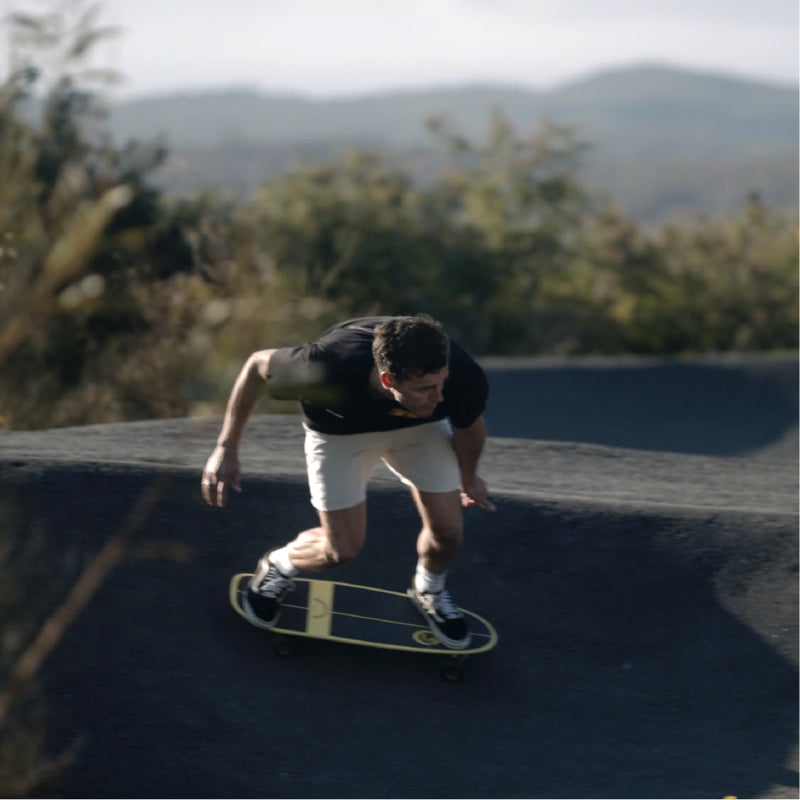 Load image into Gallery viewer, Slide x Hot Buttered Magic Egg Rainbow Laser 31" Surf Skateboard Complete