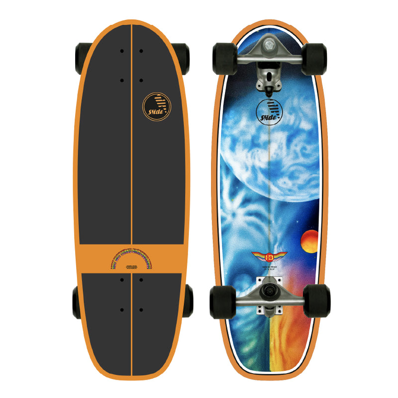 Load image into Gallery viewer, Slide x Hot Buttered Magic Egg Galactic Wheel 31" Surf Skateboard Complete