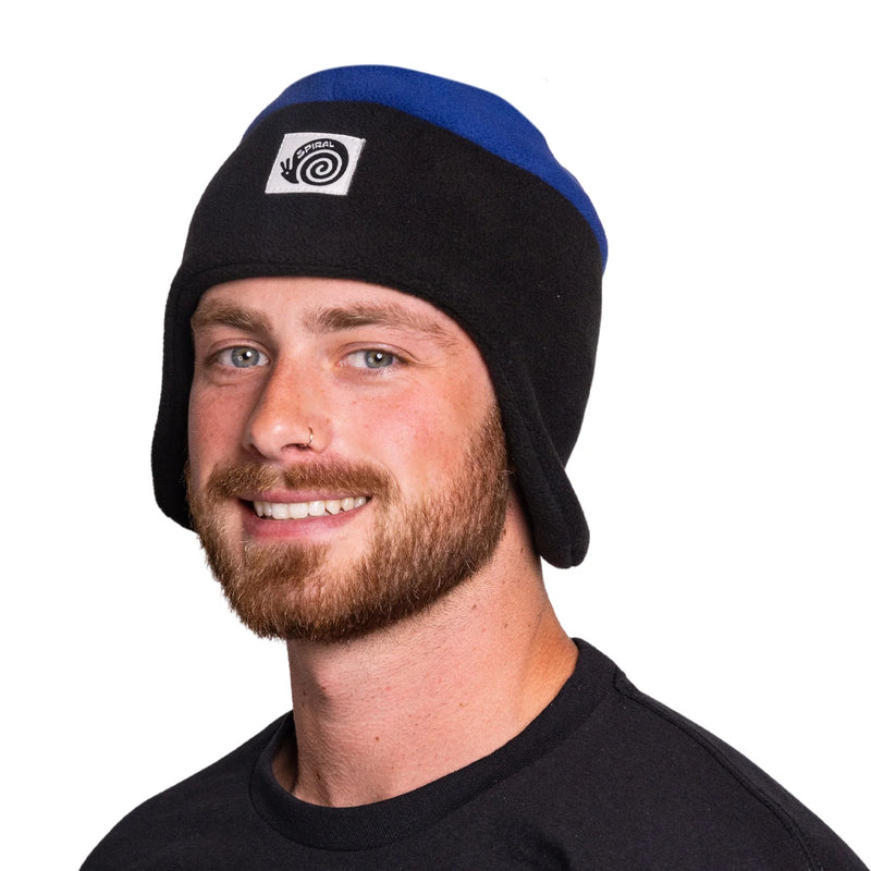 Load image into Gallery viewer, Spiral Wax Co. Valhalla Fleece Earflap Blue