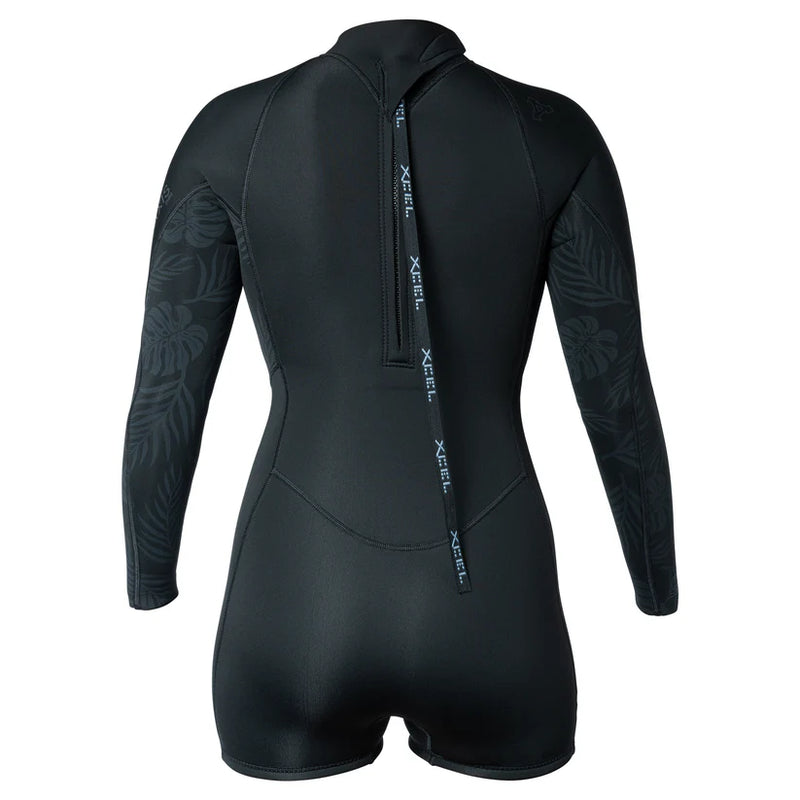Load image into Gallery viewer, Xcel Women's Axis Long Sleeve Backzip Boyshort 2mm Spring Wetsuit