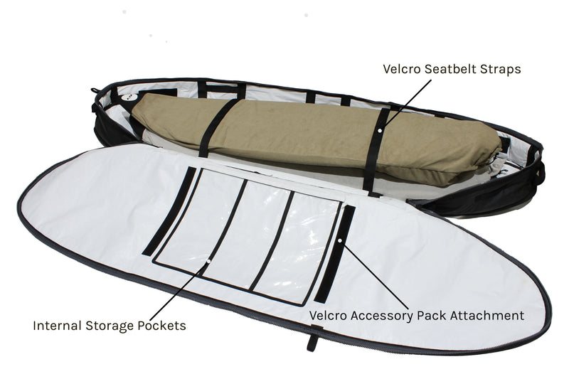 Load image into Gallery viewer, Pro-Lite Coffin Finless 2-3 Travel Surfboard Bag