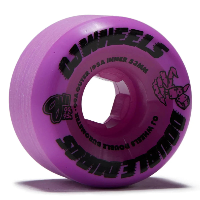 Load image into Gallery viewer, OJ Wheels Double Duro Purple Mini 99a/95a 53mm Skate Wheels