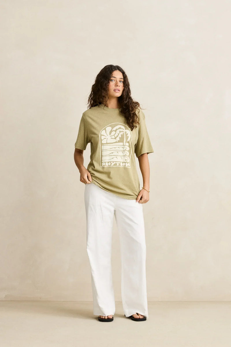 Load image into Gallery viewer, Rhythm Palm and Sun Oversized T-Shirt