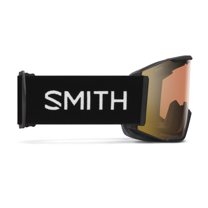 Load image into Gallery viewer, Smith Squad MAG Snow Goggle - Black | ChromaPop Pro Photochromic Gold Mirror Lens