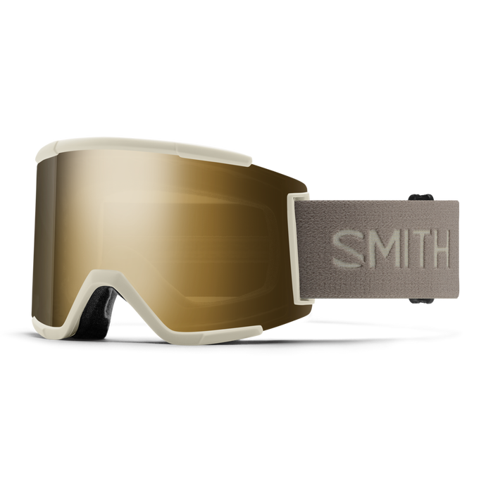Load image into Gallery viewer, Smith Squad XL Snow Goggle - Chalk | ChromaPop Sun Black Gold Mirror Lens