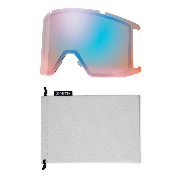 Load image into Gallery viewer, Smith Squad XL Snow Goggle - Chalk | ChromaPop Sun Black Gold Mirror Lens